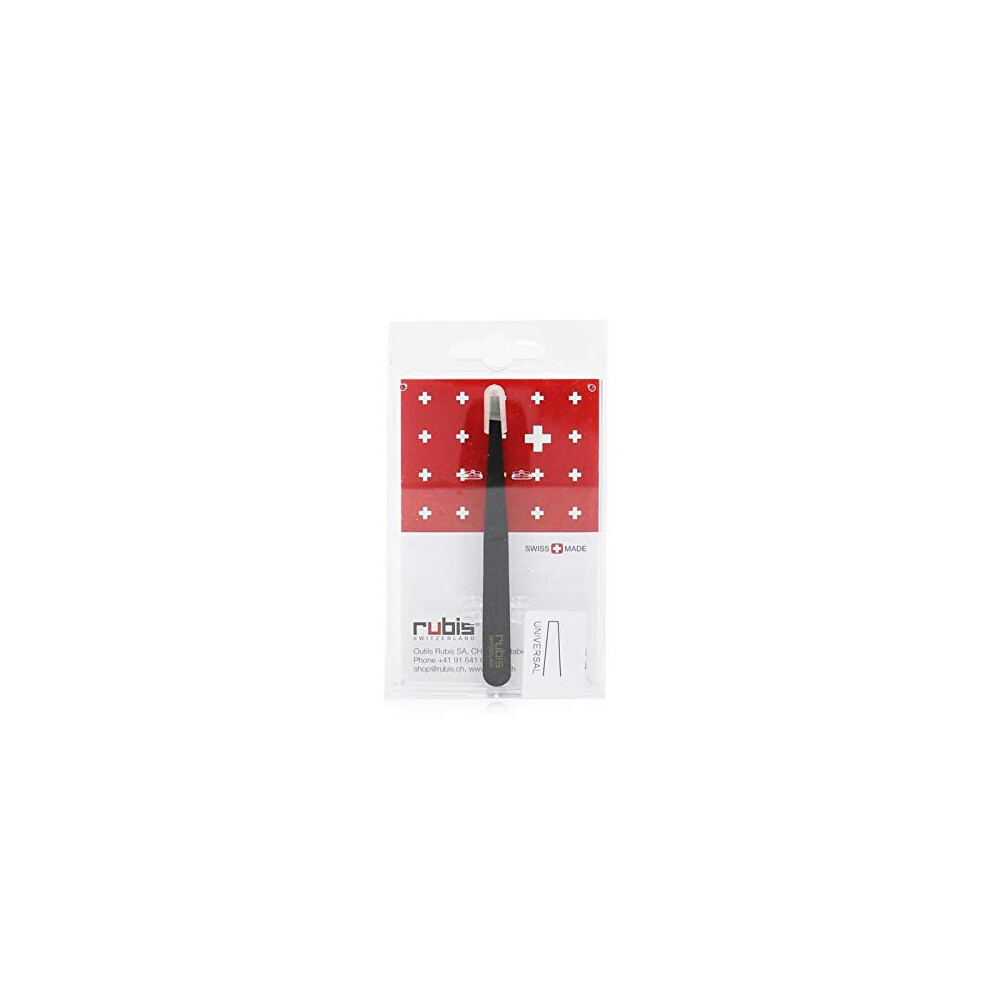 Universal Epoxy Coating Black Stainless Steel Tweezers Straight Tip