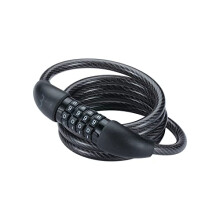 Cycling, QuickCode Combination Cable Bike Lock With Code For Road, Mountain And Urban Bikes, Outdoor Heavy Duty Waterproof, BBL-66, Black