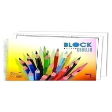 Tekeningblok - PACSA - 20 vellen - 130 g - 230 x 330 mm - Witte kleur