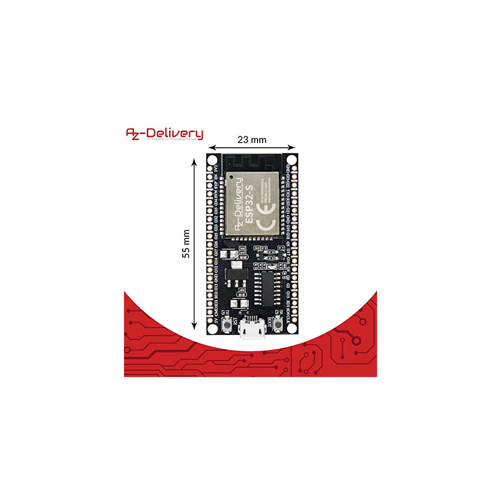 ESP-32S Dev Kit C unsoldered NodeMCU Module WLAN WiFi Development Board ...