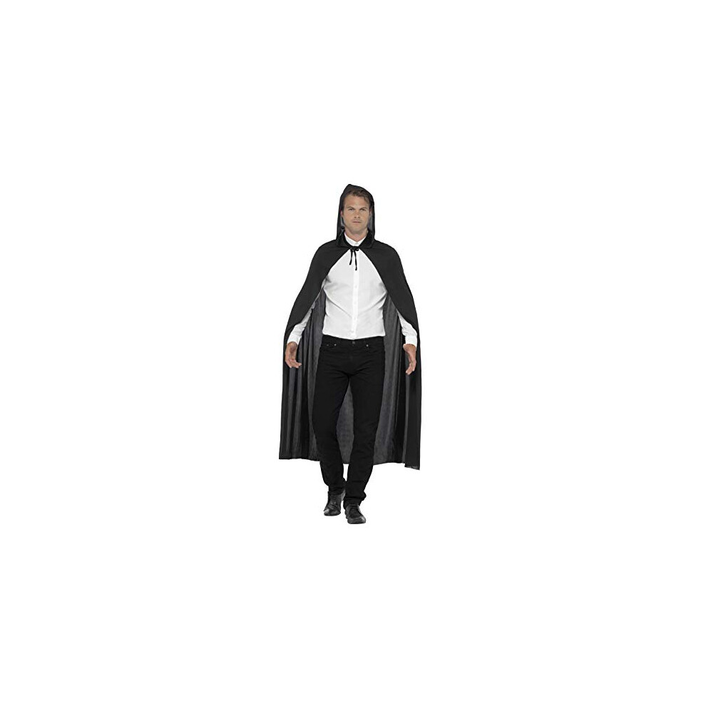 Cape Hooded Vampire Costume, Black,