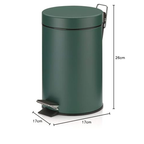 Bin, Metal, Green, one Size 2
