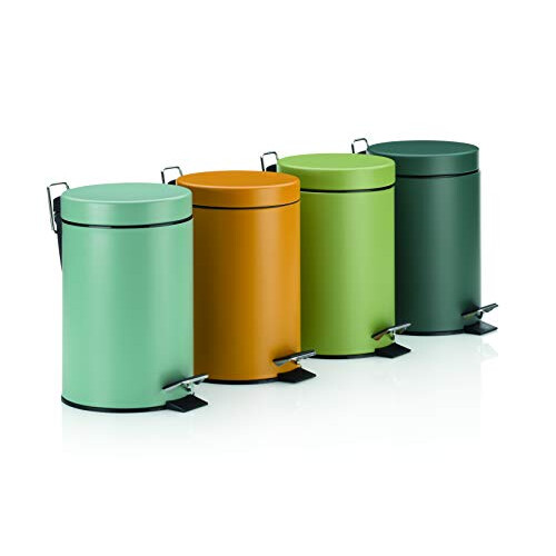 Bin, Metal, Green, one Size 1