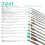 Zen 5 Piece All Media Angular Paint Brush Set,Gold,L 7