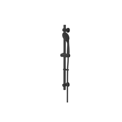 Croydex AM302021 Nero 3 Function Shower Set Matt Black Includes Hose, Riser Rail and Shower Head 1