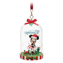 Disney Santa Minnie Mouse glaskupol skissbok prydnad