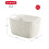 Curver Knit Effect Set of 5 Kitchen, Living room, Bathroom, Bedroom, Utility Large Rectangular Storage Baskets 19 Litres - Oasis White 8