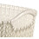 Curver Knit Effect Set of 5 Kitchen, Living room, Bathroom, Bedroom, Utility Large Rectangular Storage Baskets 19 Litres - Oasis White 5