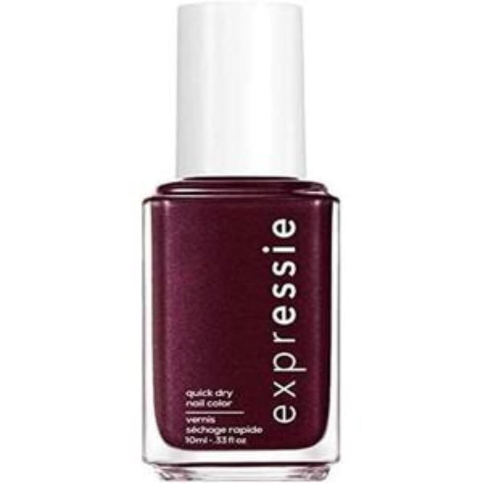 Essie Red,Purple Expressie Nail Polish Quick Dry Formula, No Base Coat And Top Coat Needed, Vegan, Angled Brush, Red Purple Nail Varnish 260 Breaking The Bold