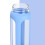 HYDRATE Bottles | Clear and Transparent 650ml Water Bottle with Light Blue Silicone Sleeve - BPA-Free - Stylish and Functional Glass Bottle - Leak-proof and 7