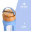 HYDRATE Bottles | Clear and Transparent 650ml Water Bottle with Light Blue Silicone Sleeve - BPA-Free - Stylish and Functional Glass Bottle - Leak-proof and 3
