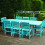 8 Seater Rectangular Table & Chairs Covers 600D Oxford Heavy Duty Water Resistant PVC Lined 4