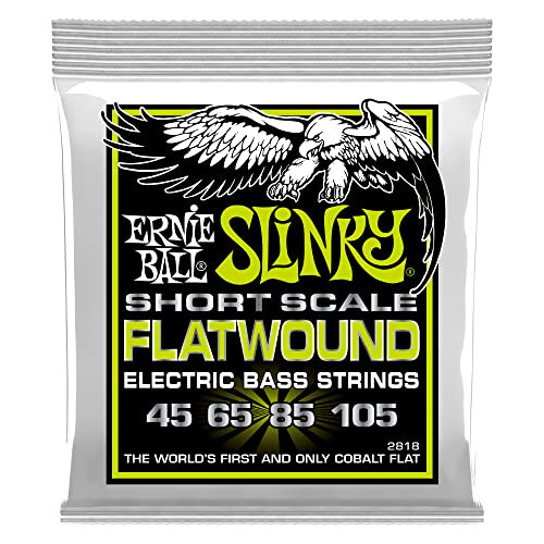 Regular Slinky Flatwound Short Scale Electric Bass Strings 45-105 Gauge