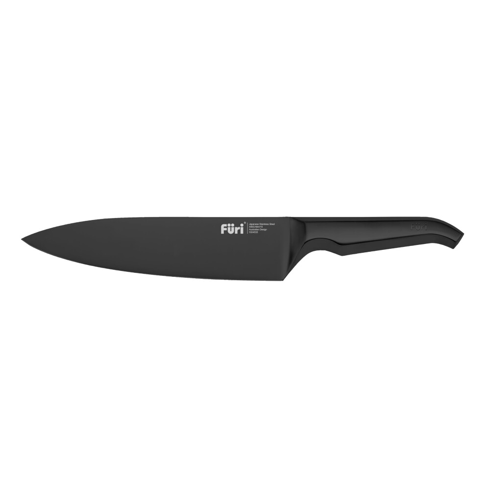 Pro Jet Black Cook's Knife 20cm, Limited Edition Chef's Knife for Superior Cutting Performance, Stainless Steel Blade, Matte, Jet Black Oxidised
