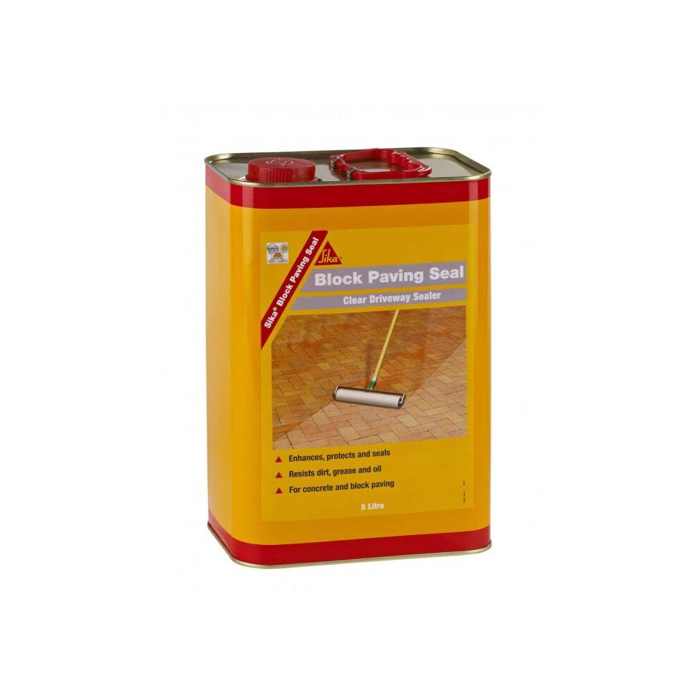 Block Paving Seal | Protects and Seals Stone, Concrete, Brick and Block Paving Surfaces - Ideal for Exterior Path, Paving, Pato and Slabs - 5 Litre