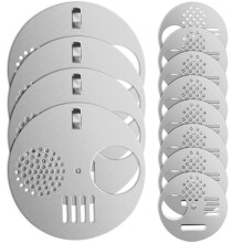 12Pcs Stainless Steel Beehive Entrance Gate Beehive Entrance Disc Door Bee Nest Door Vent Beekeeping Accessory(Silver)