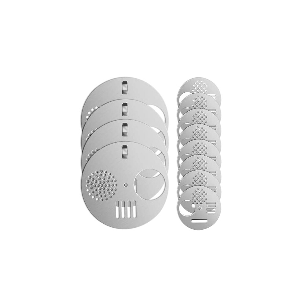 12Pcs Stainless Steel Beehive Entrance Gate Beehive Entrance Disc Door Bee Nest Door Vent Beekeeping Accessory(Silver)