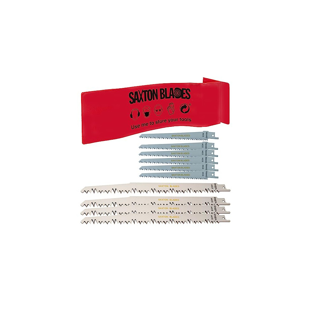 Rpr10mxc Saxton 10 Blade Reciprocating Sabre Saw Combo Wood Fits Bosch, Dewalt Makita Pack C 5060268369047