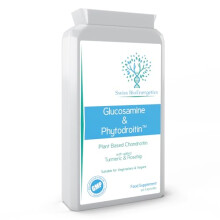 Vegan Glucosamine Phytodroitin Complex 90 Capsules - with Plant Based Chondroitin, Turmeric, Rosehip and Vitamin C to Support Cartilage and Bones - UK