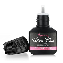 Extension Eyelash Glue Black 5ml, 3-4 Second Drying Individual Lash Adhesive, No Irritaiton for DIY Lash Extension