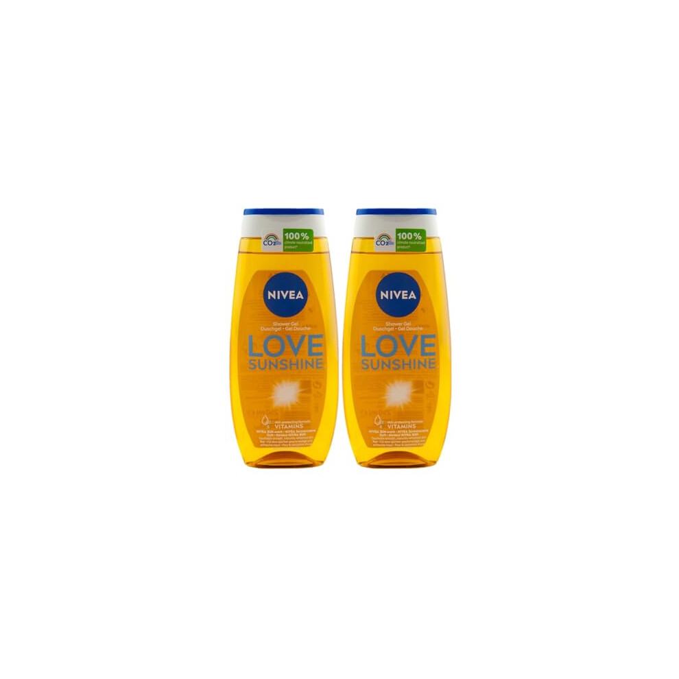 Shower Care, Original Scent Sun, Bottle, Welcome Sunshine, Pack of 2 (2 x 250 ml)