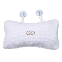 Anti-slip Non-Slip Bathtub Pillow Home Spa Bath Inflatable Cushion Head Neck Back Shoulders Rest Relax Suction Cup Bathroom Support for Hot Tub