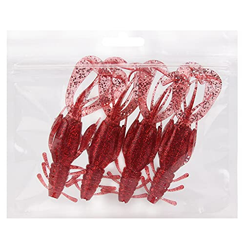 12pcs Fishing Lures, Soft Craw Baits Crawfish Bait for Freshwater and Saltwater