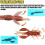 12pcs Fishing Lures, Soft Craw Baits Crawfish Bait for Freshwater and Saltwater 7