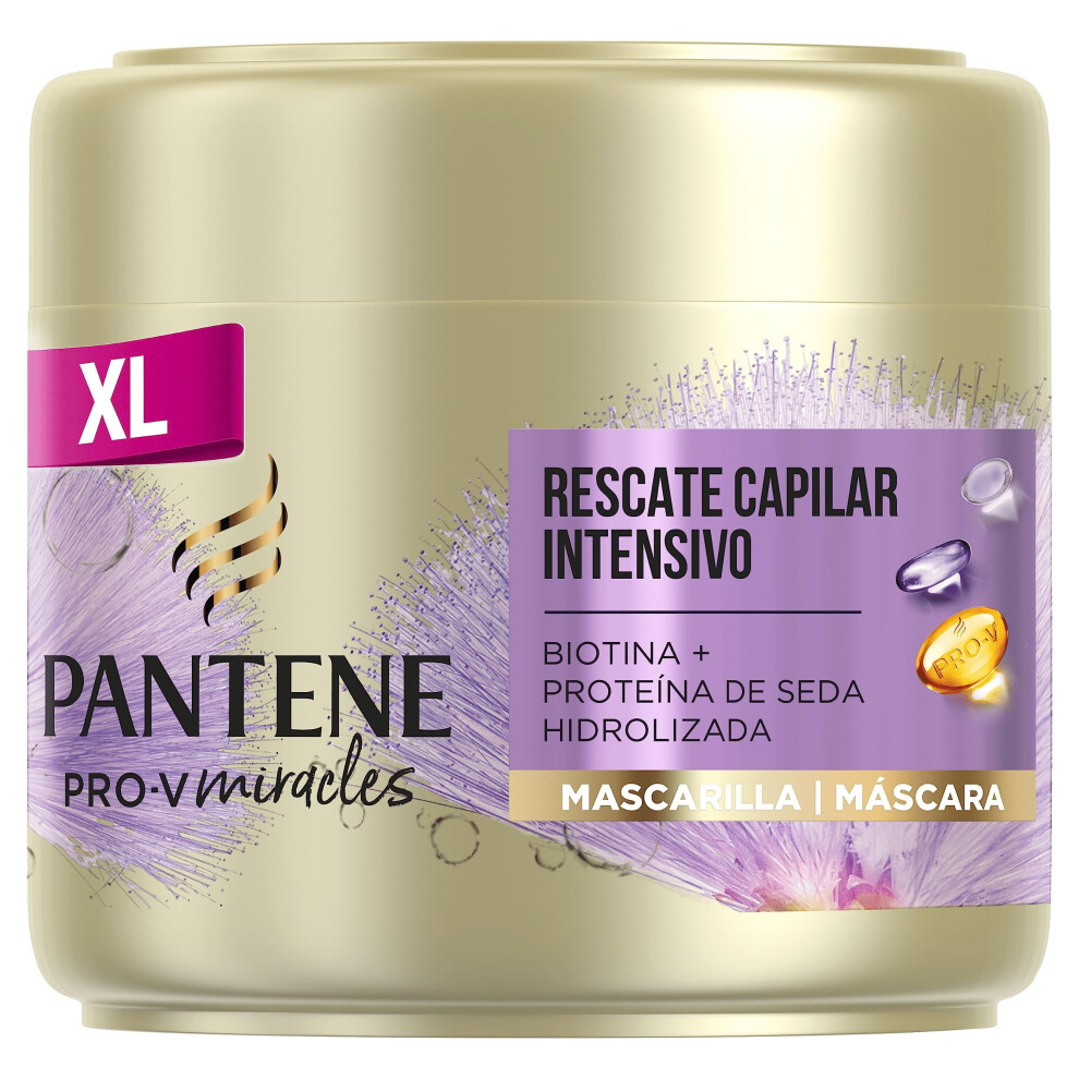 Hair Mask For Dry Damaged Hair, Intense Hair Rescue, Helps Repair Intensely Dry, Damaged Hair, Biotin And Hydrolyzed Silk Protein, Leaves Hair Silky
