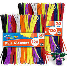 240pk Long Pipe Cleaners for Craft | 30cm x 4mm Pipe Cleaner in Assorted Colours | Flexible Pipecleaners | Chenille Stems DIY Arts & Crafts for Kids |