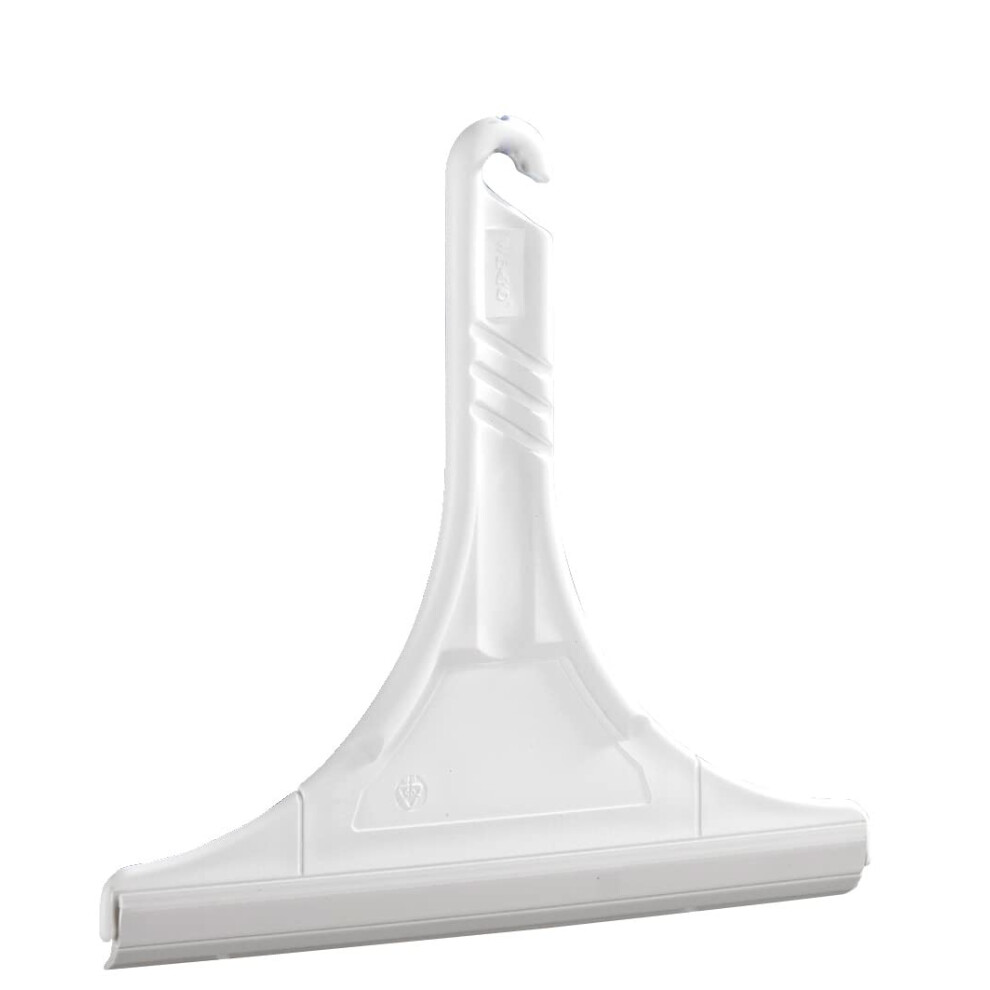 Bathroom Squeegee, Polypropylene, White, 23.5 x 24.5 x 0.1 cm
