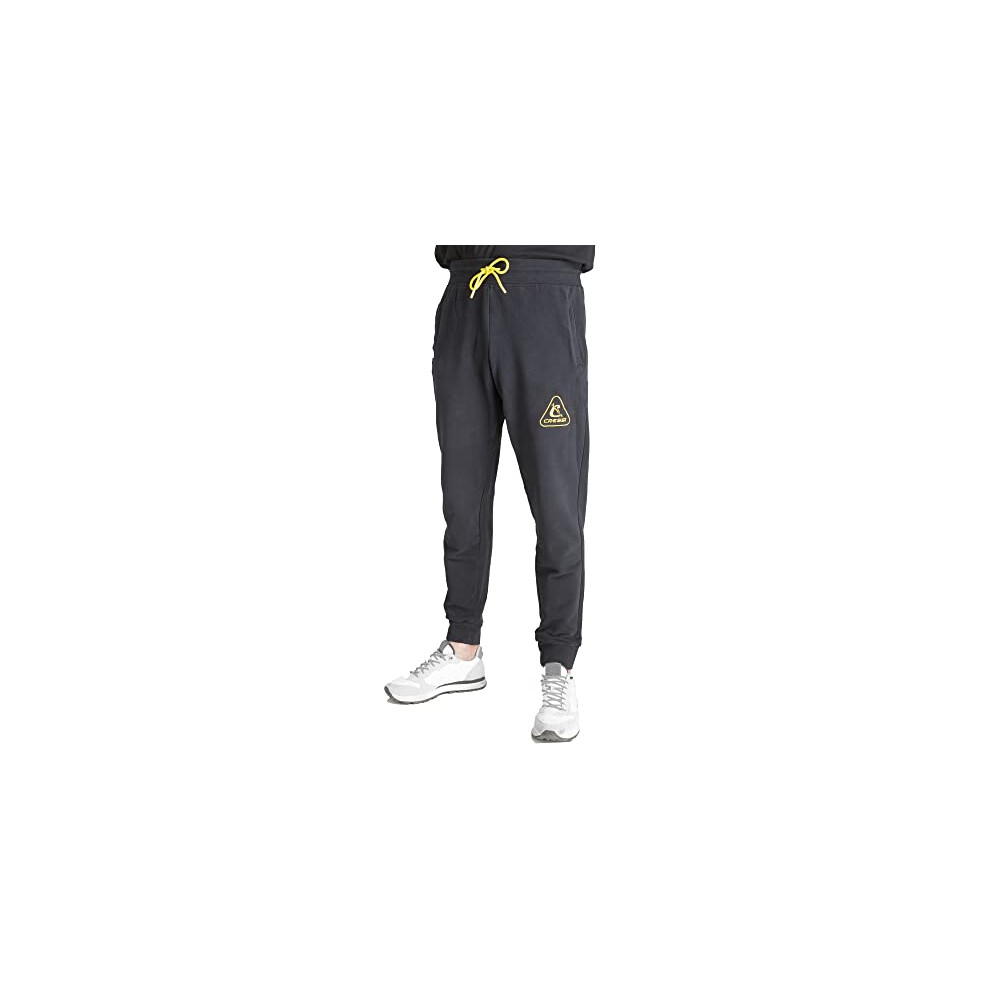 Unisex Cressi Unisex Sweatpants, Black Yellow, L UK