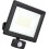 Luceco Essence Multi-Position Floodlight with PIR Motion Sensor, 50 Watts, 6000K Colour Temperature, IP65 Rated, Black 1