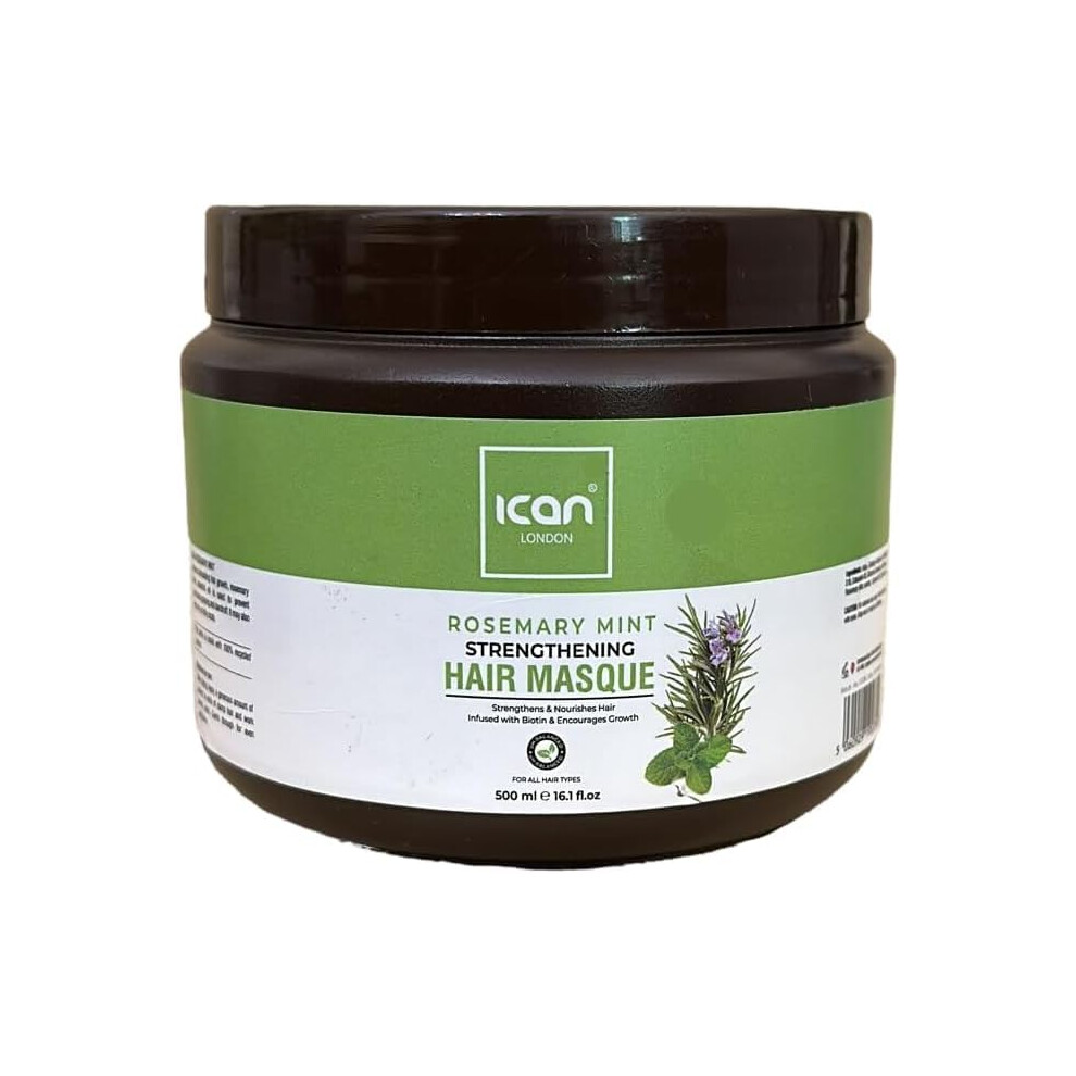 Ican London Rosemary Mint Strengthening Hair Masque 500Ml