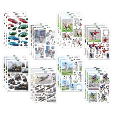 'for The Guys' 3D Die-Cut Decoupage (24-Pack) for Card Making & Crafts