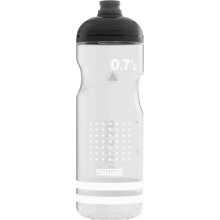 - Soft Bike Water Bottle - Pulsar Transparent White - Squeezable - Dishwasher Safe - Lightweight - Leakproof - BPA Free - White 0.75L
