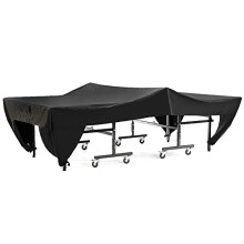 Table Tennis Cover, Waterproof Dust-proof Table Cover For Outdoor Courtyard Patio( Black 280x153x73cm), Gardening Supplies