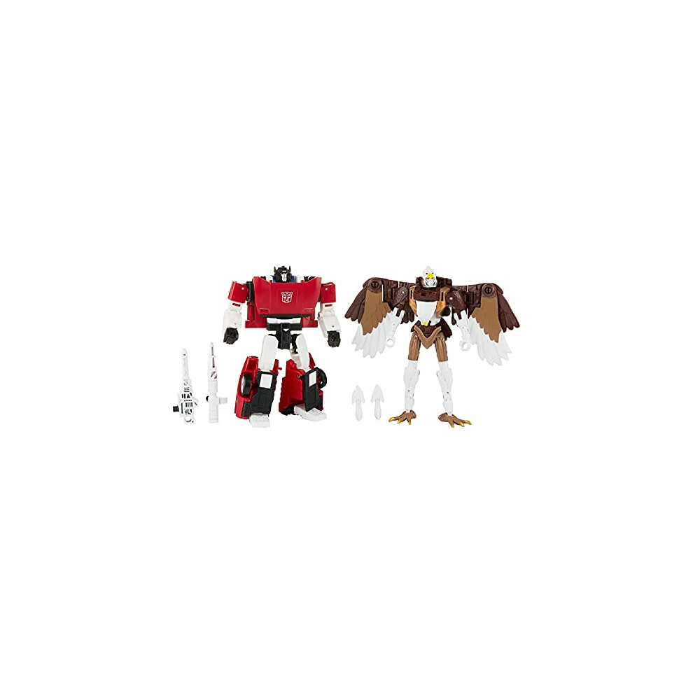 Toys Generations Kingdom Battle Across Time Collection Deluxe Class WFC-K42 Sideswipe & Maximal Skywarp, Age 8 and Up, 14 cm - Amazon Exclusive