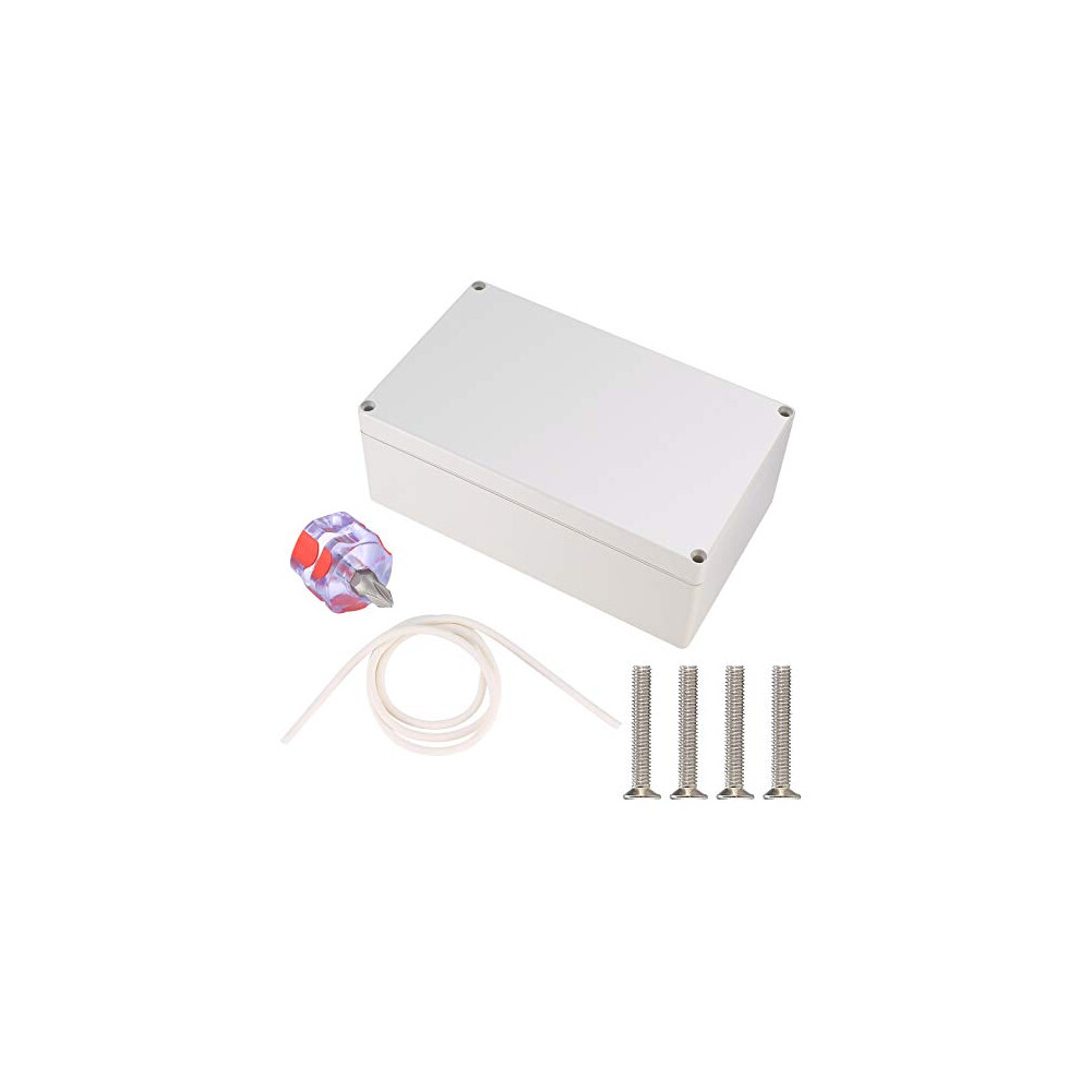 Waterproof Ip65 Electronic Junction Box, Abs Plastic Electrical Project Junction Enclosure Box, With Screwdriver - 200 * 120 * 75Mm/White 719710727403
