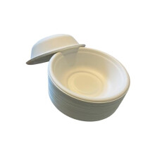 50 Pack Disposable Paper Bowls 12oz-Eco-Friendly, Sugarcane White Bowls Biodegradable, Compostable Soup Bowls for Dessert Christmas Party BBQ Picnic