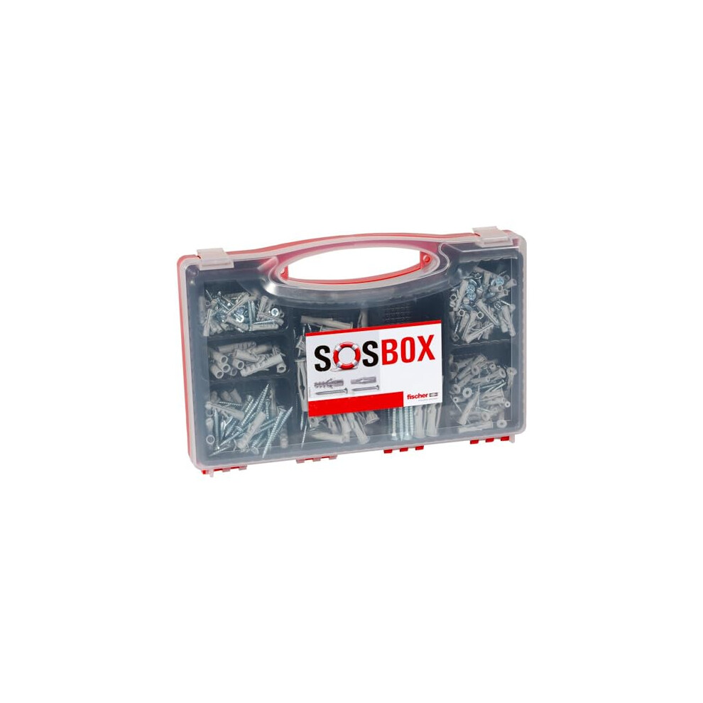 Fischer 533629 Sosbox Dowels S + Fu + Screws, Gray