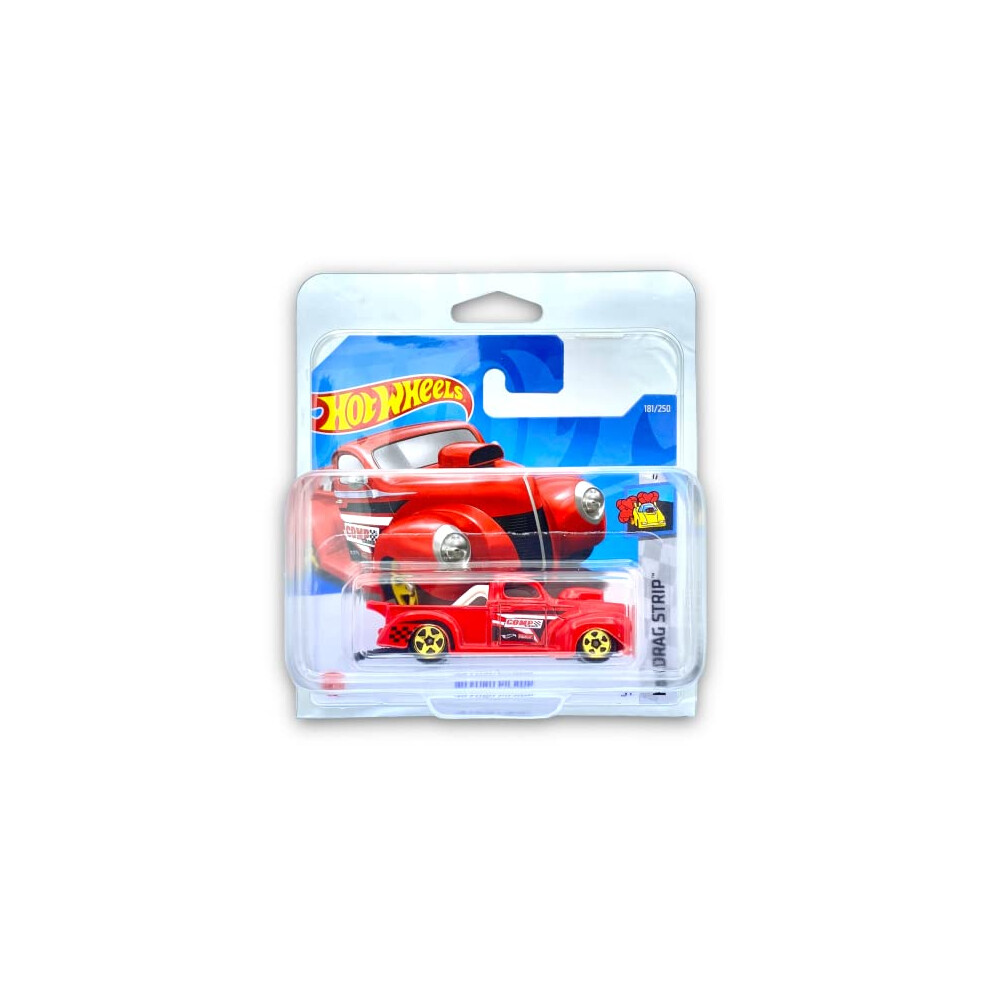 '40 Ford Pickup (Red) 1/10 HW Drag Strip 2022 - 181/250 (Short Card) - COMES IN A KLAS CAR KEEPER PROTECTIVE COLLECTORS CASE - HCX61