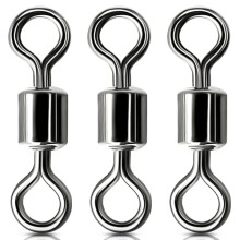 Fishing Swivel Barrel Swivels Stainless Steel Rolling Swivel Connector 30Lb-1322 Lb High Strength Fishing Rolling Barrel Swivels Fishing Tackle