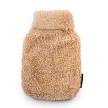 Snug Teddy Cover and 2 Litre Natural Rubber Hot Water Bottle - Made in The UK