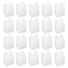 20Pcs Radiator Anti Vibration Inserts 10x14mm Radiator Bracket Packers Home Radiator Bracket Protector for Plate Radiator Hooks Protective Case White