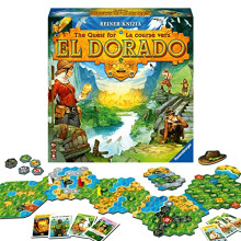 Ravensburger The Quest for El Dorado - Exciting Strategy Board Game | Suitable for Kids & Adults | Designed for 2-4 Players | Inclusive of Mini E