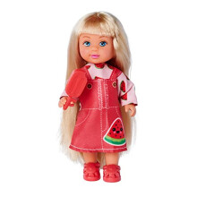 Evi Love Fruity Ice 105733562 Doll in Cute Dress with Matching Fruit Ice Cream 3 Assorted Designs Only One Item Will Be Delivered, Mini Doll 12 cm,