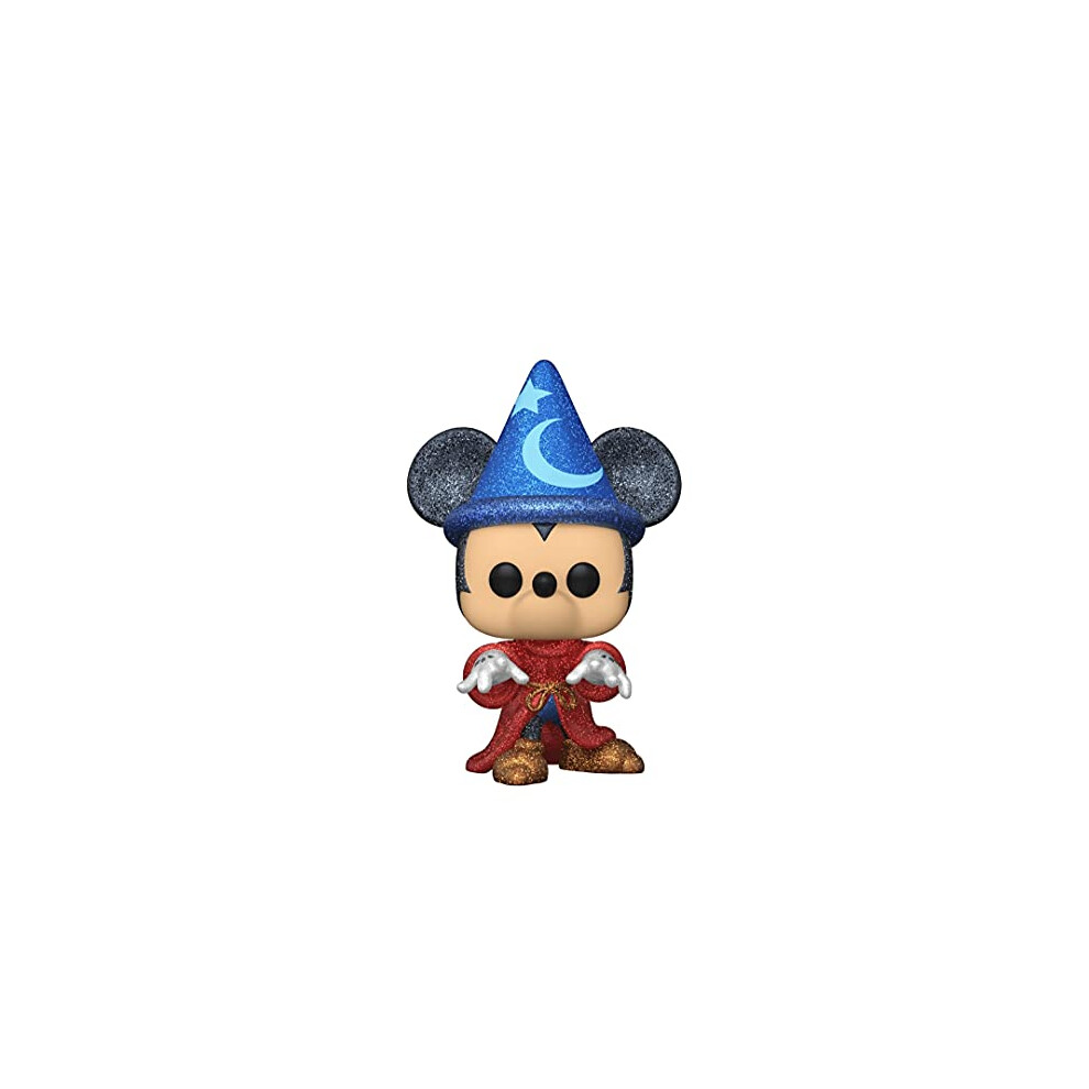 Funko Pop Disney Fantasia 990 Sorcerer Mickey Diamond Glitter Sticker Culture