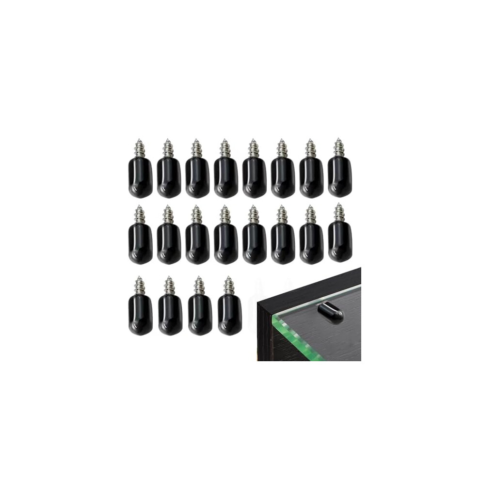 20 PCS Metal Shelf Support Stud Pegs, Shelf Holder Support Pins Cabinet Shelve Support, Screw Shelf Support Pegs with Non-Slip rubber Sleeve for