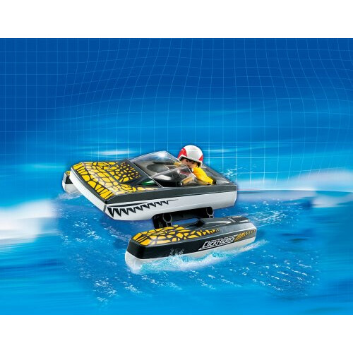 PLAYMOBIL 5161 Click and Go Croc Speedboat 1